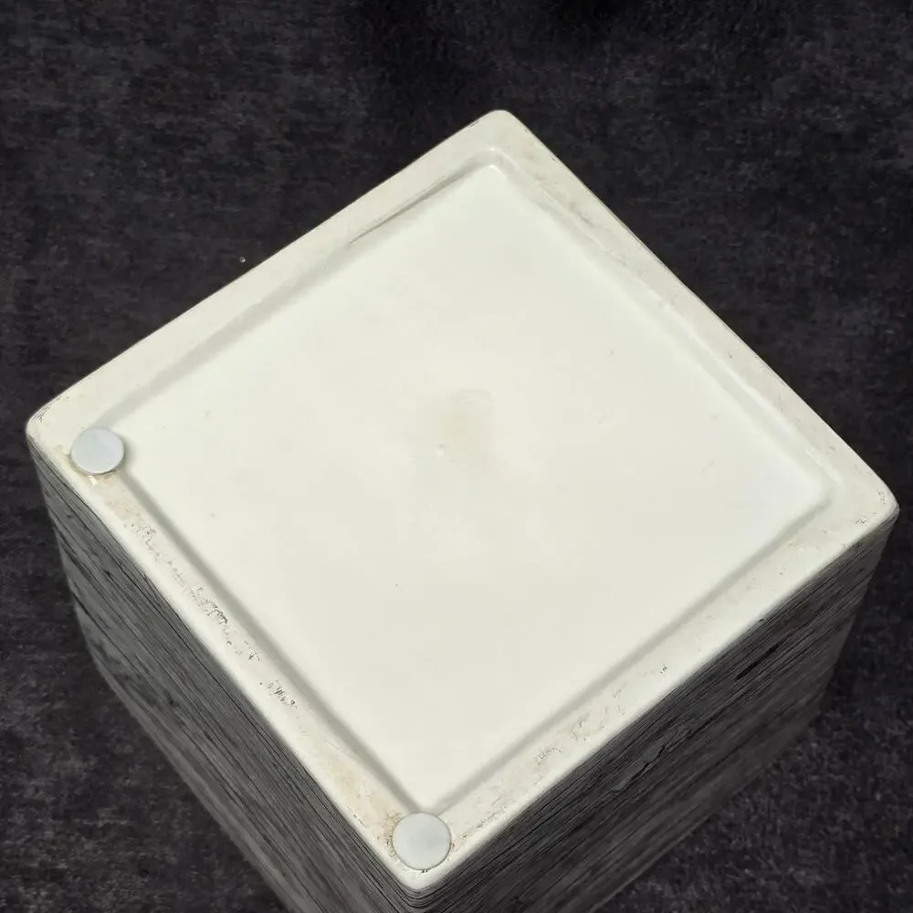 Ceramic Wood Look Planter Cache Pot Vase Holder
